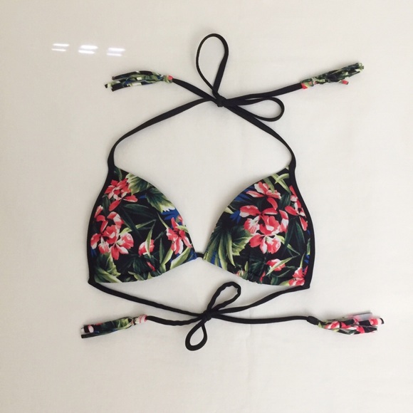 Hollister triangle swim top