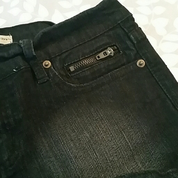 2.1 black fade wash jeans with front zip pocket - Picture 2 of 4