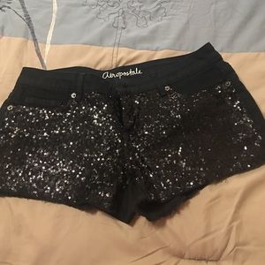 Black jean shorts worn once