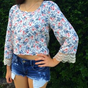 Hollister Floral Blouse