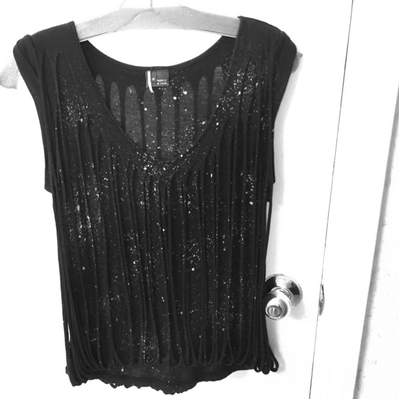 🔴Sparkle And Fade Shredded And Dyed Grunge Tee - Picture 2 of 2