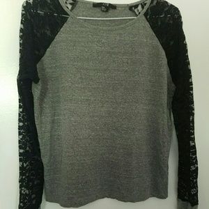Forever 21 Long Sleeve Lace Top