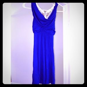 Super cute Royal Blue cowl neck dress