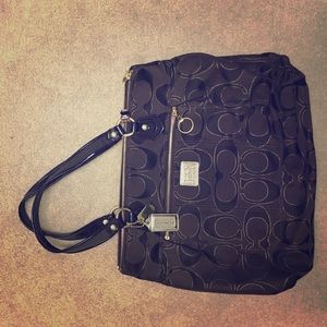 Coach Poppy Large Brown/Gold Tote