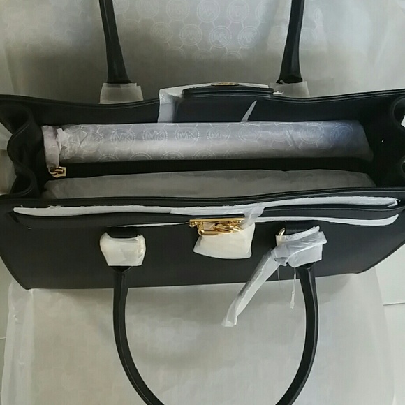 SOLD AUTHENTIC MK Hamilton Large Satchel Leather - Picture 4 of 4