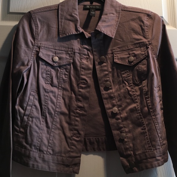 Purple denim jacket