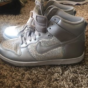 Nike sparkly high tops