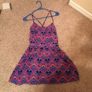 Short patterned dress