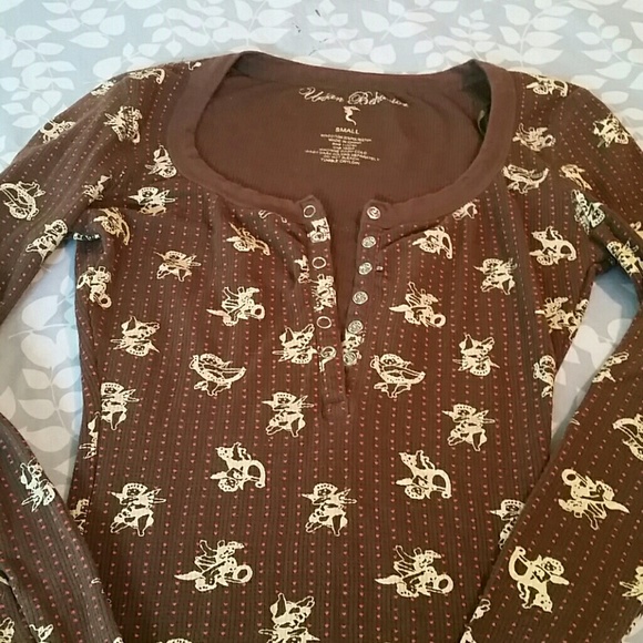 Urban behavior brown/yellow cupid l/s shirt - Picture 2 of 4