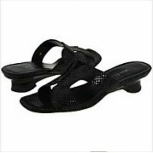 Vaneli "Brianne" Leather Cutout Sandal