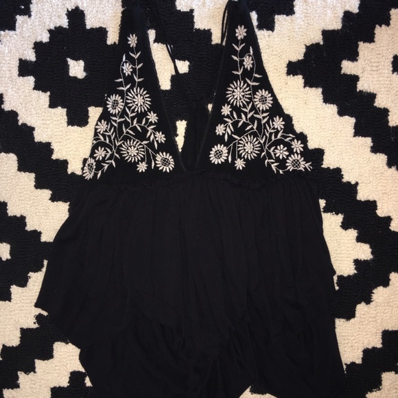 Flowy Embroidered Boho Top