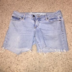 Denim cut off shorts
