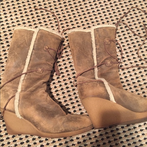 Kors Michael Kors brown leather boots