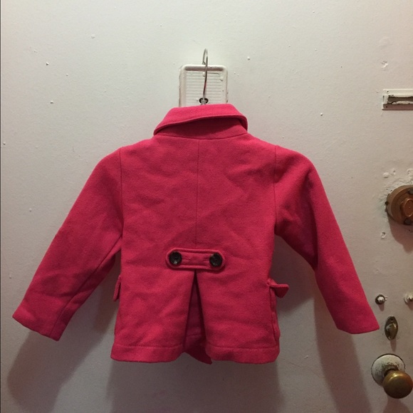 Wool pink girl jacket - Picture 2 of 4
