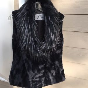 Faux fur vest