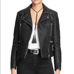 Free People Soho Faux Leather Moto Jacket