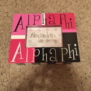 Alpha phi photo frame