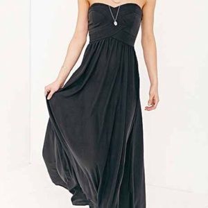 Kimchi Blue strapless gray maxi dress!