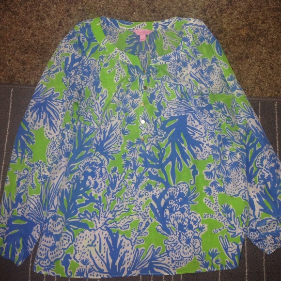 100% silk Lilly Pulitzer top