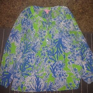100% silk Lilly Pulitzer top