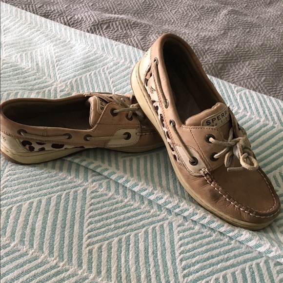 Sperrys with cheetah print