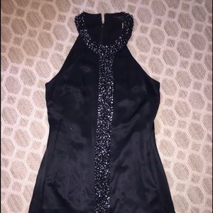 BCBG Black Silk Dress