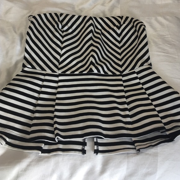 Forever21+ Peplum Strapless Blouse