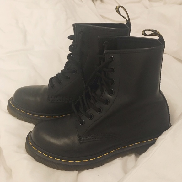 black doc marten boots