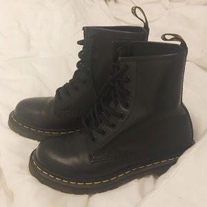 black doc marten boots