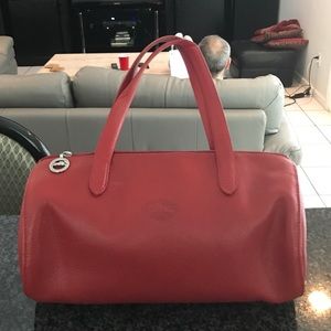Red Longchamp bag!