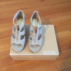 Michael Kors zip front Wedges