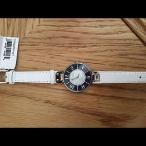 Anne Klein white wrist watch