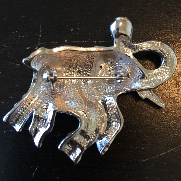 ALABAMA FANS Elephant all in Stones with Green eye - Picture 4 of 4