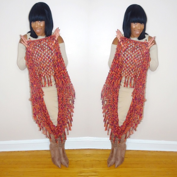 Crocheted Infinity Scarf - Picture 2 of 2