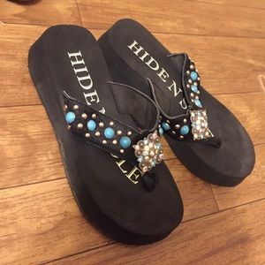 Bling flip flops