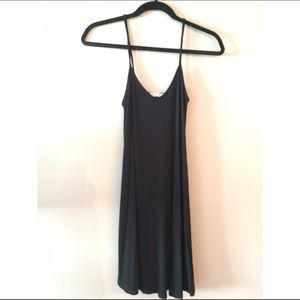 Ribbed spaghetti strap LBD