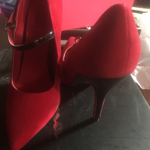 High heeled shoes