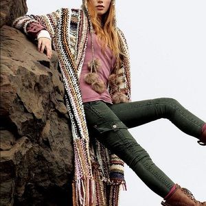 Free People "Dreamcoat" Sweater Jacket