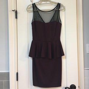 New AQUA peplum dress, new with tags