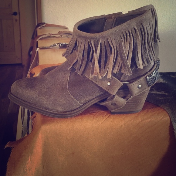 Steve Madden Fringe Booties