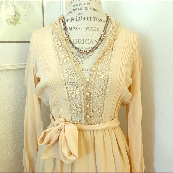 Silk Vintage Lace dress