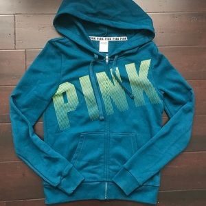 PINK Victoria's Secret Boyfriend Full Zip Jacket