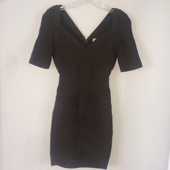 Herve Leger Green Dress - Picture 2 of 4