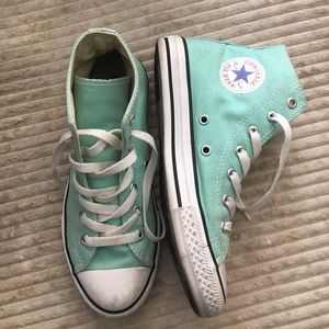 Mint Converse High Tops