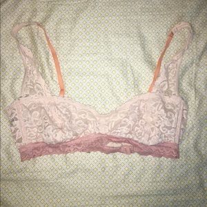 Free People Lace light pink bralette