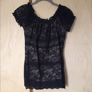 Hanky Panky | Black Lace Top