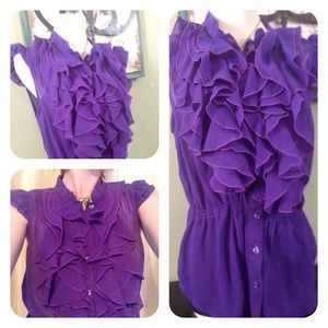 Miley Cyrus purple blouse NEW WITH TAGS