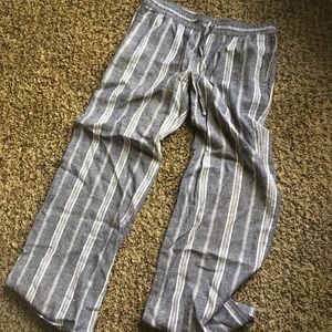 Striped Linen Pants