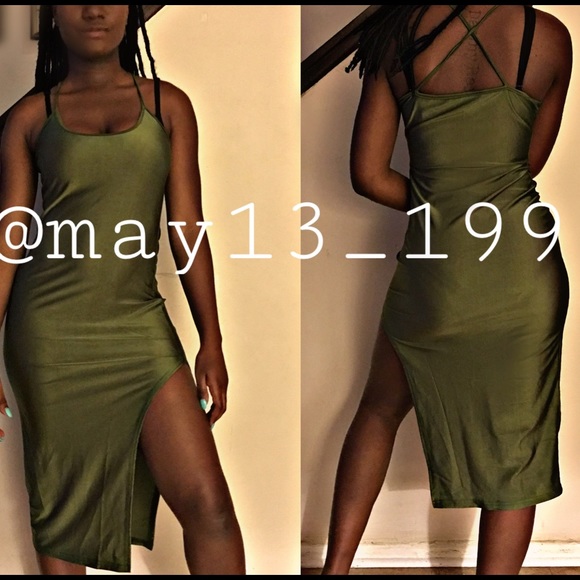Silk hunter green dress