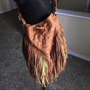Fringe Bucket Purse